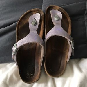 AUTHENTIC BIRKENSTOCK SHOES PURPLE SPARKLE